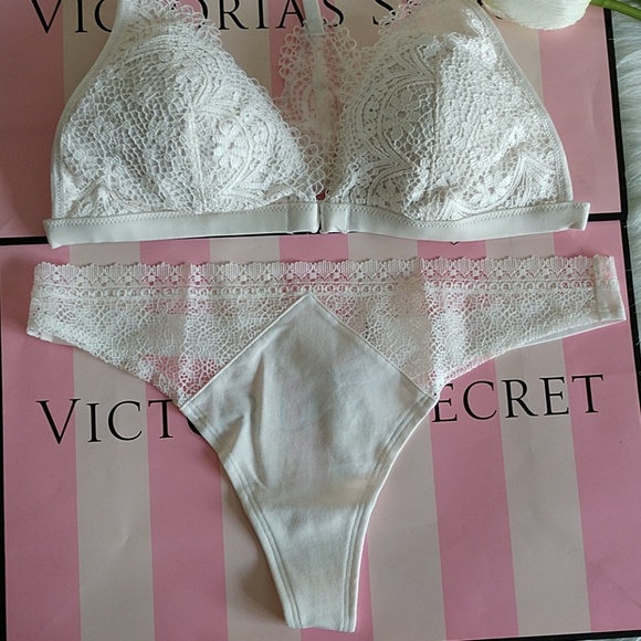 SET🌷Size L VS BRALETTE + THONG PANTY L.nwt - Picture 3 of 5